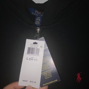 polo all black zip hoodie